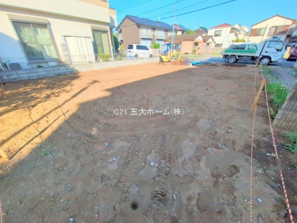 松戸市八ケ崎8丁目の土地(現地土地写真)