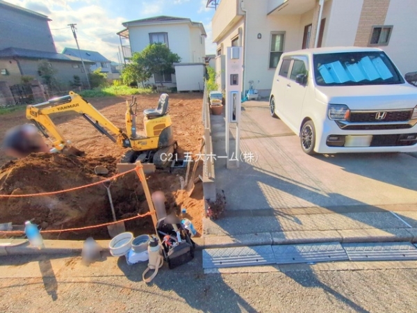 松戸市八ケ崎8丁目の土地(現地土地写真)