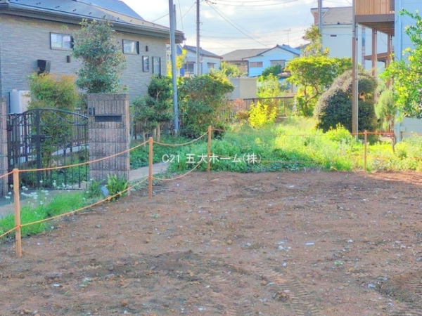 松戸市八ケ崎8丁目の土地(現地土地写真)