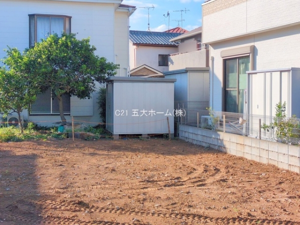 松戸市八ケ崎8丁目の土地(現地土地写真)