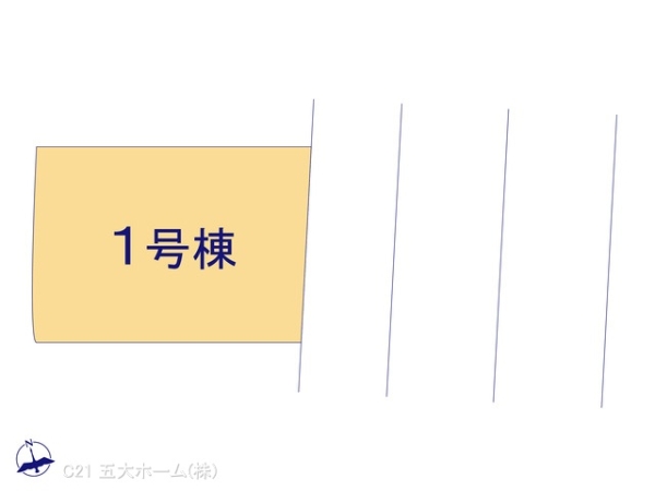 三郷市早稲田7丁目の新築一戸建(全体区画図)