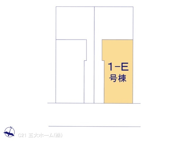 松戸市六高台3丁目の新築一戸建(全体区画図)