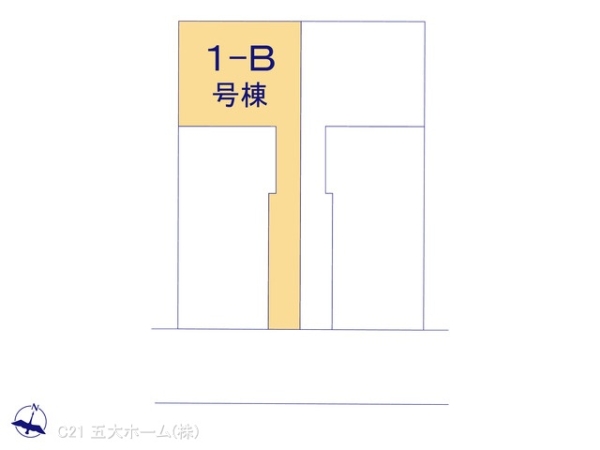 松戸市六高台3丁目の新築一戸建(全体区画図)