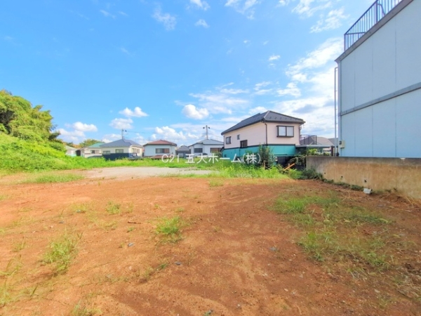 柏市新逆井1丁目の土地(現地土地写真)