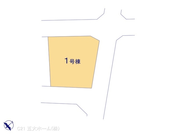 柏市南逆井4丁目の新築一戸建(全体区画図)