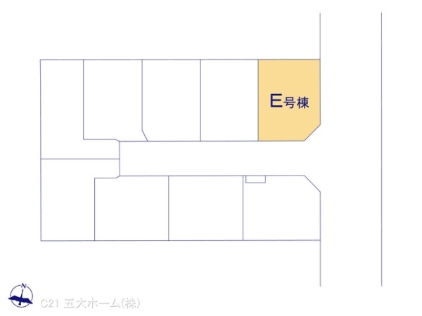 葛飾区奥戸4丁目の新築一戸建(全体区画図)