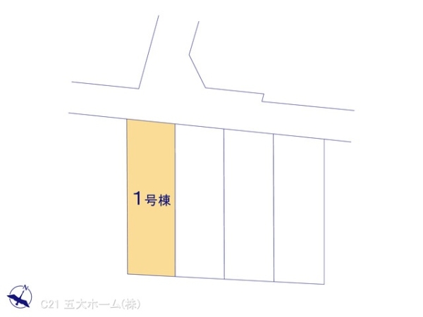 市川市東菅野5丁目の新築一戸建(全体区画図)