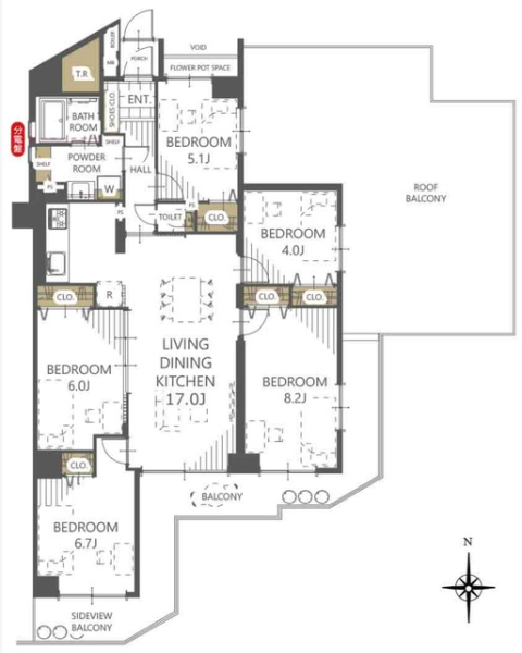 ラミーユ松戸ハイライズ２号棟ヴィラージュ棟