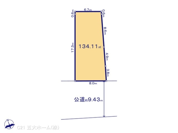 市川市北方町４丁目の土地