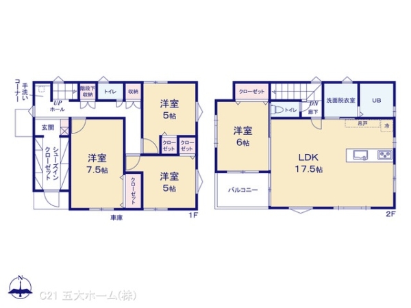 流山市松ケ丘６丁目の新築一戸建