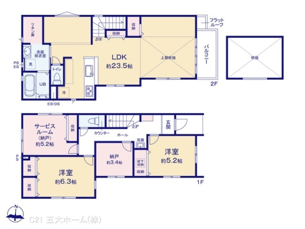 松戸市古ケ崎２丁目の新築一戸建