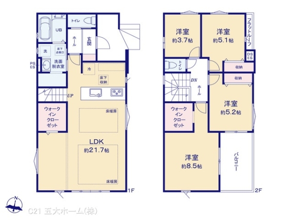 松戸市牧の原２丁目の新築一戸建