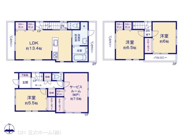 市川市原木３丁目の中古一戸建て