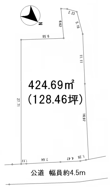 松戸市上本郷の土地