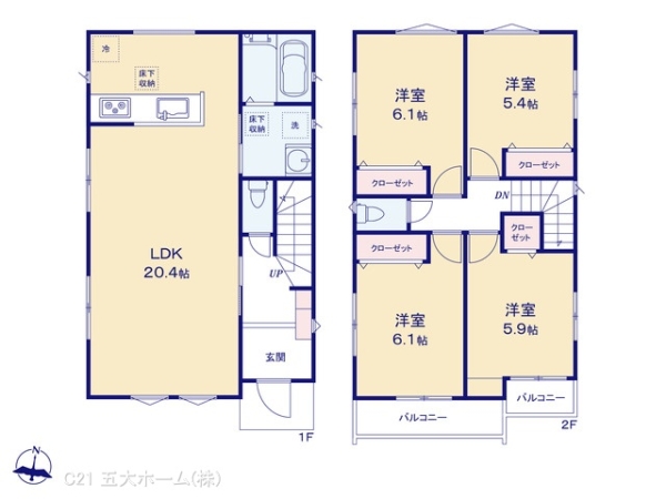 柏市つくしが丘２丁目の新築一戸建