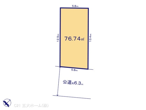 市川市大和田３丁目の土地