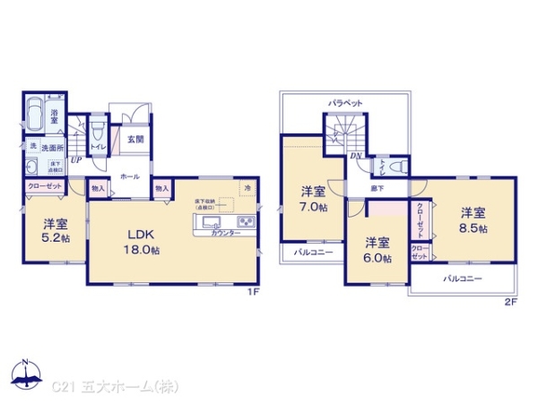 松戸市六実２丁目の新築一戸建