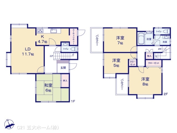 柏市大室の中古一戸建