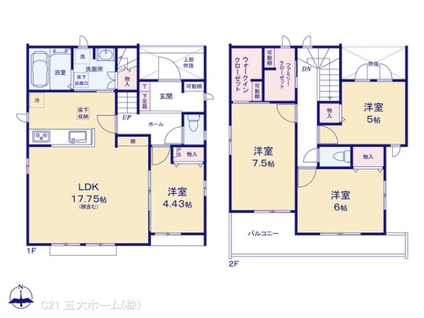 市川市国分６丁目の新築一戸建