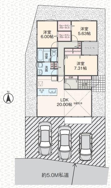 八王子市上壱分方町　新築一戸建て・全1棟