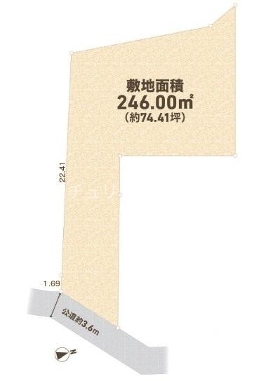 あきる野市五日市　建築条件なし土地