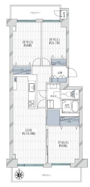 グリーンコープ南大沢団地六号棟 中古マンション
