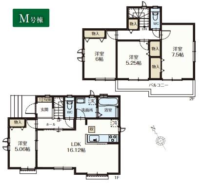 八王子市川口町　新築一戸建て　M号棟