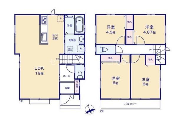 八王子市大和田町　新築一戸建て・全3棟　3号棟