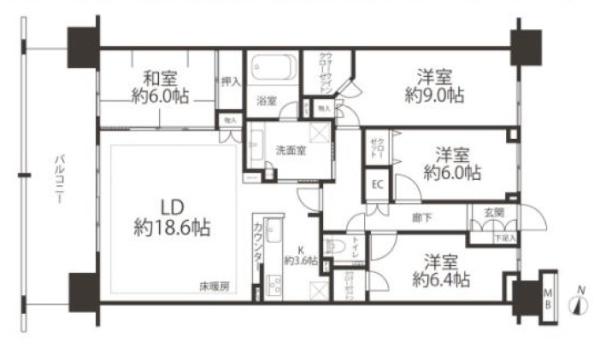 レーベンリヴァーレ南大沢ヒルズ棟　中古マンション