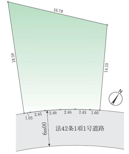 八王子市片倉町　土地　建築条件なし