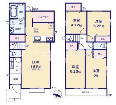 八王子市四谷町　新築一戸建て　2号棟