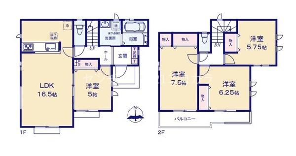 八王子市横川町　新築一戸建て　3号棟