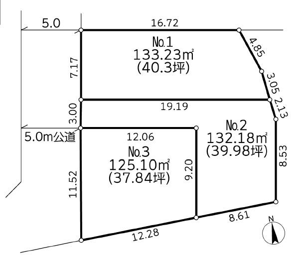 八王子市石川町　土地　2区画　建築条件なし