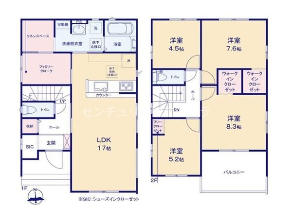 日野市新町　新築一戸建て・全1棟