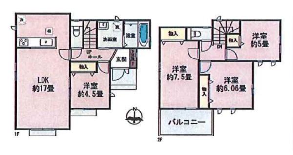 八王子市大塚　新築一戸建て　C号棟