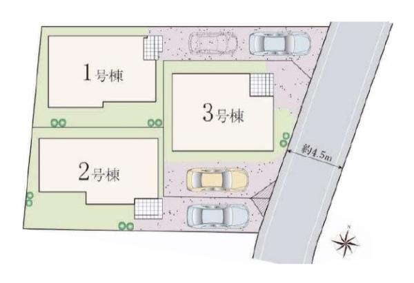 八王子市打越町　新築一戸建て・全3棟　1号棟