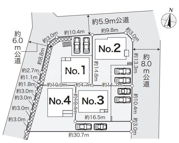 八王子市北野台　新築一戸建て・全4棟　1号棟