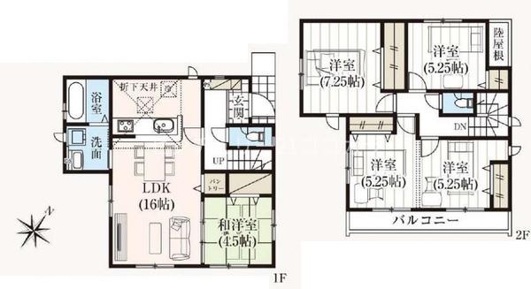 八王子市石川町　新築一戸建て　1号棟