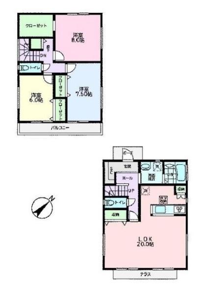八王子市下恩方町　新築一戸建て　3号棟