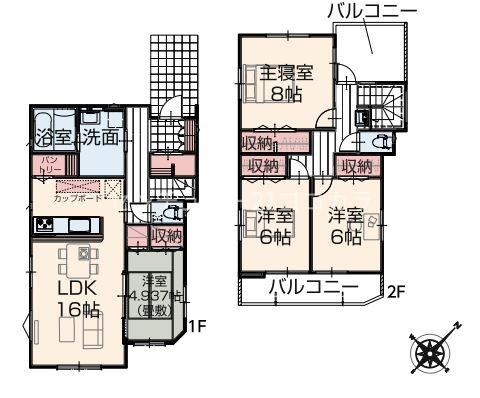 八王子市大谷町新築一戸建て・全16棟　今回販売2棟　9号棟