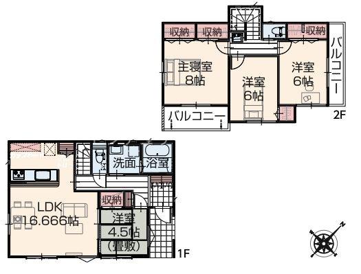 八王子市大谷町新築一戸建て・全16棟　今回販売2棟　11号棟