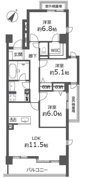 西八王子けやき通りパーク・ホームズ　中古マンション