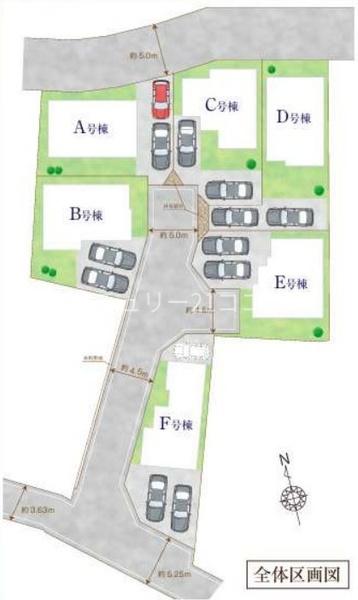 八王子市上壱分方町　新築一戸建て全6棟・E号棟
