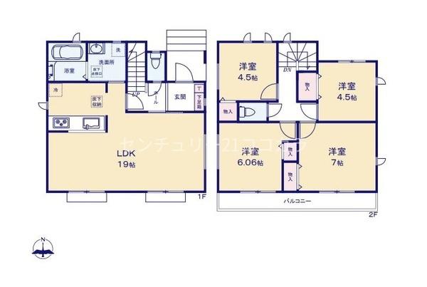 八王子市富士見町　新築一戸建て・全2棟　A号棟