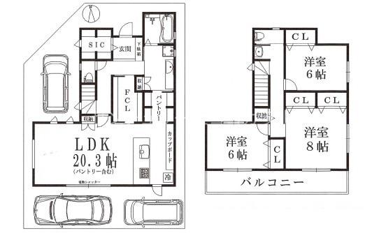八王子市清川町　新築一戸建て・全2棟　A号棟
