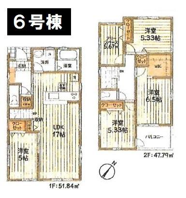 八王子市寺田町　新築一戸建て　全6棟　6号棟