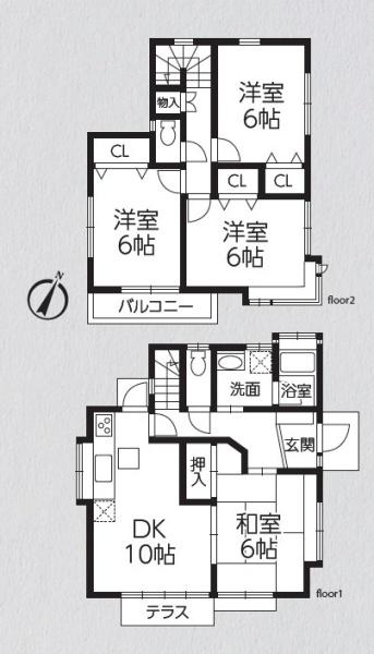 八王子市館町の中古一戸建て