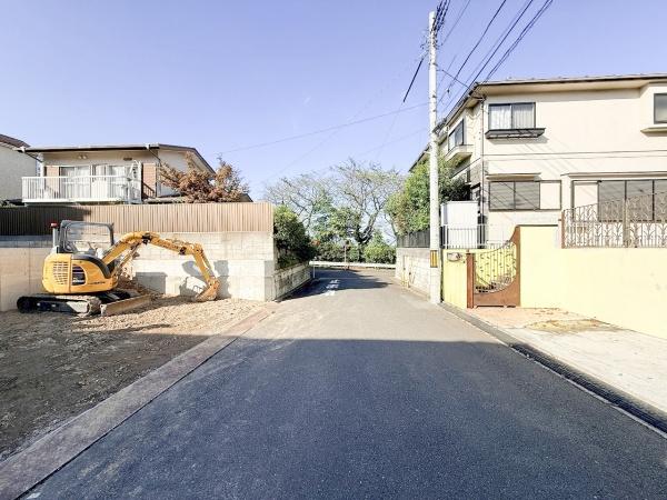 八王子市丸山町の土地(前面道路含む現地写真)