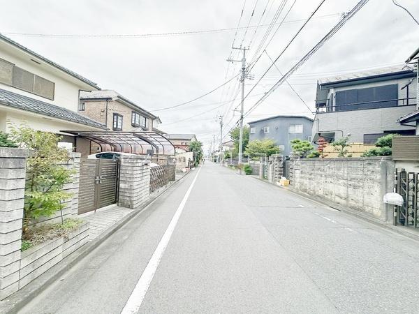 八王子市長房町の土地(前面道路含む現地写真)
