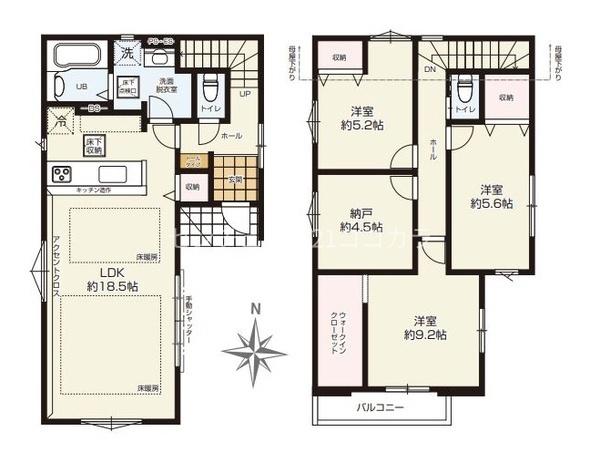 八王子市台町　新築一戸建て・全2棟　1号棟